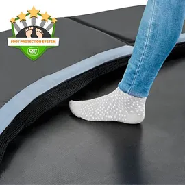EXIT TOYS Ebenerdiges Trampolin Dynamic Sports Ø 427 cm Schwarz