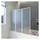 vidaXL Duschwand 141 x 132 cm 3 Paneele Faltbar