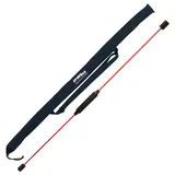 Sport-Tec Schwingstab, 160 cm inkl. Sport-Tec Tasche rot/schwarz