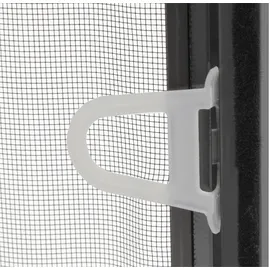 hecht International Fliegengitter Fensterbausatz Master Slim XL 130 x 220 cm Dunkelgrau