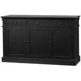 VCM Amaretta Sideboard 142 x 86 x 45 cm Schwarz