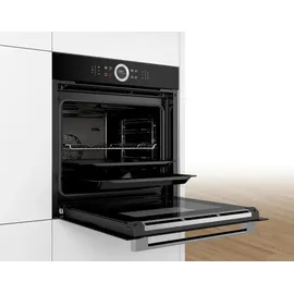 Bosch HERDSET BOSCH Backofen XXL EcoClean + Induktionskochfeld QuickStart rahmenlos autark 60 cm