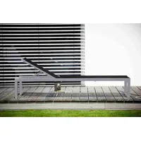 JAN KURTZ Quadrato 207 x 72,5 x 37 cm silber/schwarz