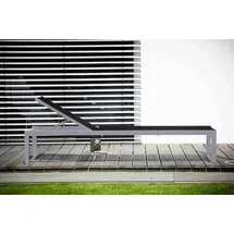 JAN KURTZ Quadrato 207 x 72,5 x 37 cm silber/schwarz