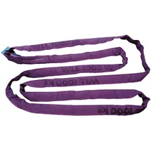 schmidt's onlineshop Rundschlinge, doppelt ummantelt, 4m, Tragkraft 1t/2t, violett, 4 m, / 2 - violett