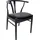 Hammel Furniture Holzstuhl Findahl by Hammel Mette Leder schwarz 2er Set