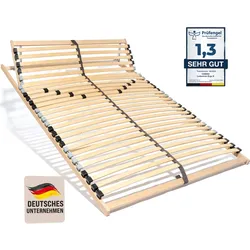Coemo Ergonomischer 7 Zonen Lattenrost 90x200 cm mit Kopfteilverstellung