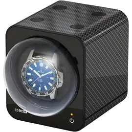 Boxy Uhrenbeweger Fancy Brick für alle Automatikuhren Größe 11,2 cm x 13 cm x 9,8 cm Schwarz