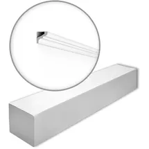 NMC Eckleisten NMC F-box-10 Weiß 10 St. 200 x 2 x 2 cm