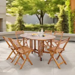 Gartenmöbelset Acerenza 7-tlg. Akazienholz FSC®-zertifiziert