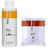 Dusy Star Bleach Blondierpulver 500g im Beutel + Dusy Professional Creme Oxyd 1000ml 1,9%