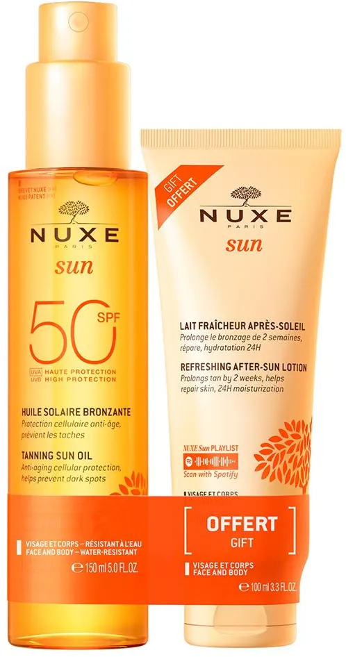 Nuxe Sun Set Sonnenöl LSF 50 + Gratis After-Sun