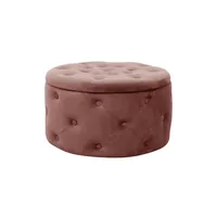 Akord Pouf mit Stauraum ¦ rosa/pink Ø: 55.0