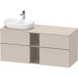 Duravit D-Neo Konsolenwaschtischunterbau wandhängend Taupe Matt 1400x550x664 mm - DE4970L10910000 DE4970L10910000