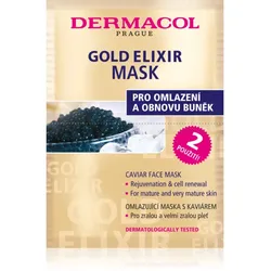 Dermacol Gold Elixir Gesichtsmaske mit Kaviar 2x8 g