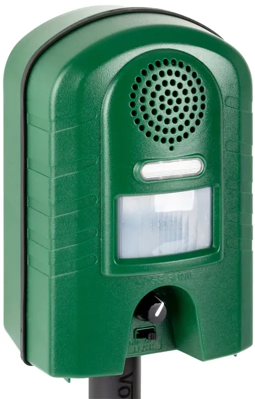 VOSS.sonic 2800 Ultraschall Abwehr (inkl. Blitzlicht) Katzenabwehr, Hundeabwehr, Marderabwehr