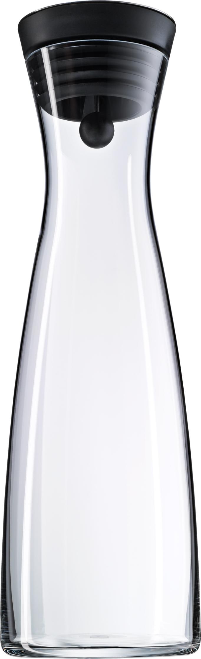 WMF Wasserkaraffe Kippdeckel 1,5l, Serviergefässe, Schwarz, Transparent