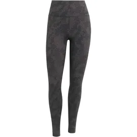adidas Damen, Tights, All Me Print 7/8, Leggings, charcoal/black, XS