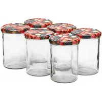 VAN WELL Wildberries Einmachglas / Sturzglas 435 ml 6er