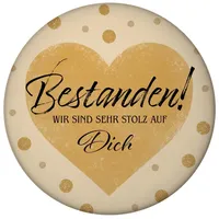 Speecheese Bestanden Magnet mit Flaschenöffner rund Spruch Wir sind