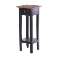 DESIGN DELIGHTS Telefontisch, Graubraun, Holz, 30x75x30 cm, Wohnzimmer, Wohnzimmertische,