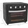 Homcom Minibackofen mit Umluft 30L Mini Ofen mit Backblech, Grillrost und Krümelblech, 90 °C-230 °C Heißluftfritteuse mit 7 Modi, Frittierkorb - Schwarz