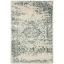 benuta Vintage-Teppich, Creme, Mintgrün, Kunststoff, Vintage, Rechteckig, 300x400 cm, Oeko-Tex® Standard 100, für Fußbodenheizung geeignet, in verschiedenen Größen erhältlich, pflegeleicht, Teppiche & Böden, Teppiche, Vintage-Teppiche