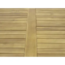 DEGAMO Madeira Gartentisch Ø 130 x 74 cm Braun/Grau