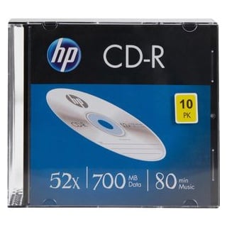 HP CD-R 52x, 10er Slimcase