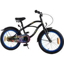 tpfsports Batman Kinderfahrrad - Jungen 18 Zoll - Rücktritt + Handbremse - Schwarz