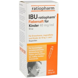 Ratiopharm IBU-ratiopharm Fiebersaft für Kinder 40mg/ml