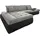 DOMO collection Eckcouch Kunstleder 3-Sitzer Schwarz