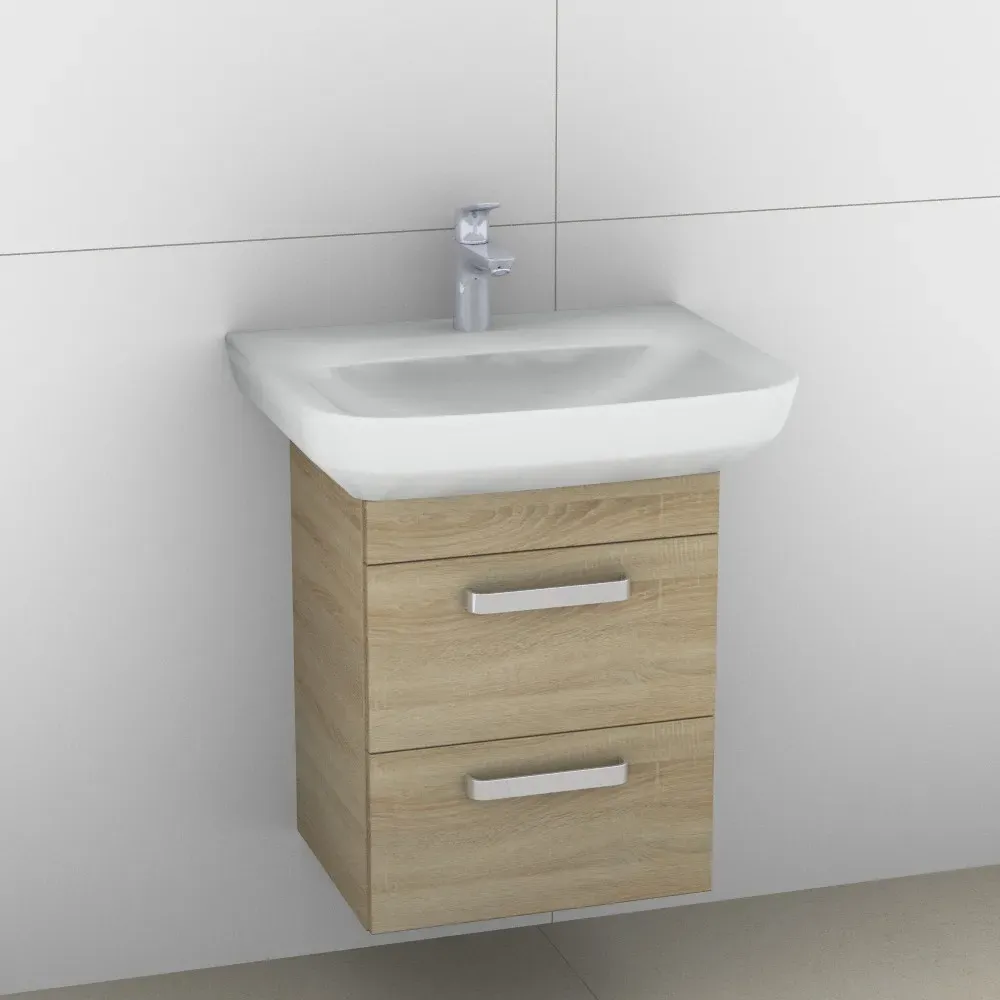 Artiqua 414 Waschtischunterschrank für Sentique 514361 Castello Eiche quer NB, 414-WU2L-V12-7136-426 414-WU2L-V12-7136-426