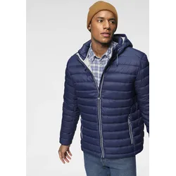 Steppjacke POLARINO, Herren, Gr. 52, blau (marine (steppjacke aus nachhaltigem material)), Obermaterial: 100% Polyamid. Futter: 100% Polyamid. Wattierung: 100% Polyester, sportlich, Langarm eingefasste Kante, Jacken, Atmungsaktiv, winddicht, wasserabweisend