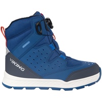 Viking Espo Warm WP Boa Snow Boot, Blue/Rust, 36