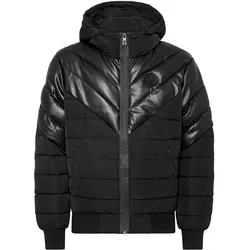 PLEIN SPORT Herren Jacke M Nylonjacke, Schwarz, S