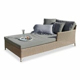 Mirabeau Doppelliege Chaiselongue Lefevre braun/grau braun