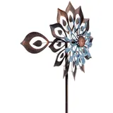 Kobolo Windrad Dekostecker Flora XXL 60 x 213 cm Mehrfarbig