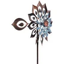 Kobolo Windrad Dekostecker Flora XXL 60 x 213 cm Mehrfarbig
