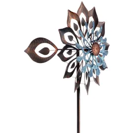 Kobolo Windrad Dekostecker Flora XXL 60 x 213 cm Mehrfarbig