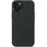 decoded iPhone 15 Plus Leder Case schwarz