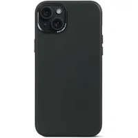 decoded iPhone 15 Plus Leder Case schwarz