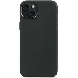 decoded iPhone 15 Plus Leder Case schwarz