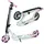 Movino City Light LED-Cityscooter Blau