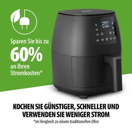 Tristar Mini-Digital-Heißluftfritteuse FR-9015 schwarz