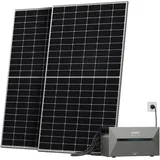 Solarway All In One Balkonkraftwerk komplett Solarpaket mit 1,6 kWh Anker Solix 2 PRO Speicher Plug&Play