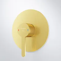Steinberg Serie 341 Brause-Einhebelmischer, ø brushed gold