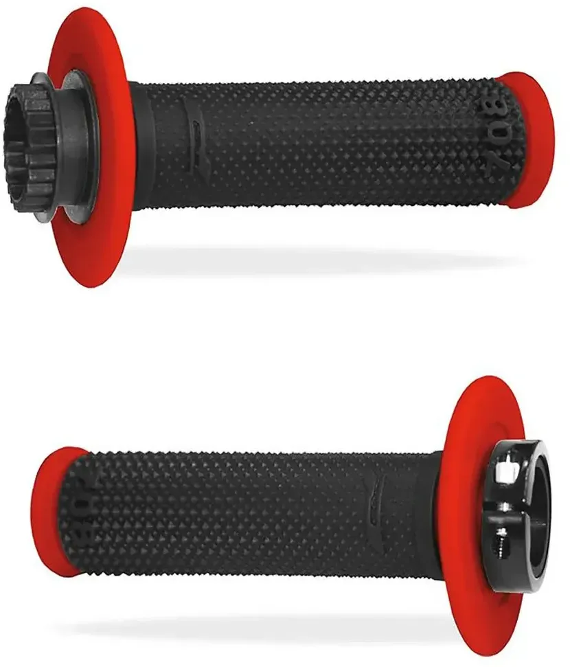 Progrip Lock-on Double Density Griffe - Red / Black - 22 mm / 125 mm