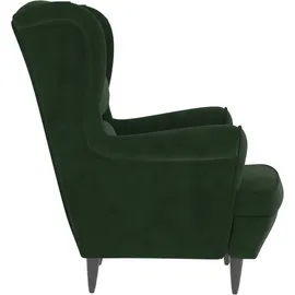 vidaXL Sessel Dunkelgrün Samt