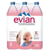 Evian Still Mineral Water, 1.5 L (Pack Of 6)